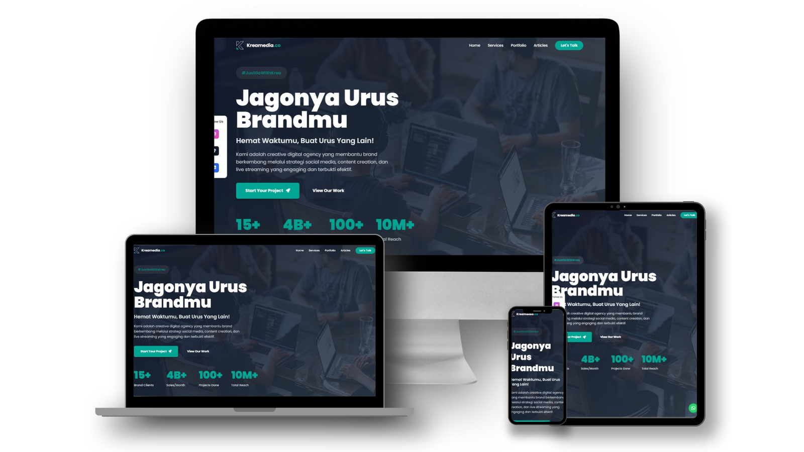 Kreamedia.co - Creative Digital Agency Website & CMS