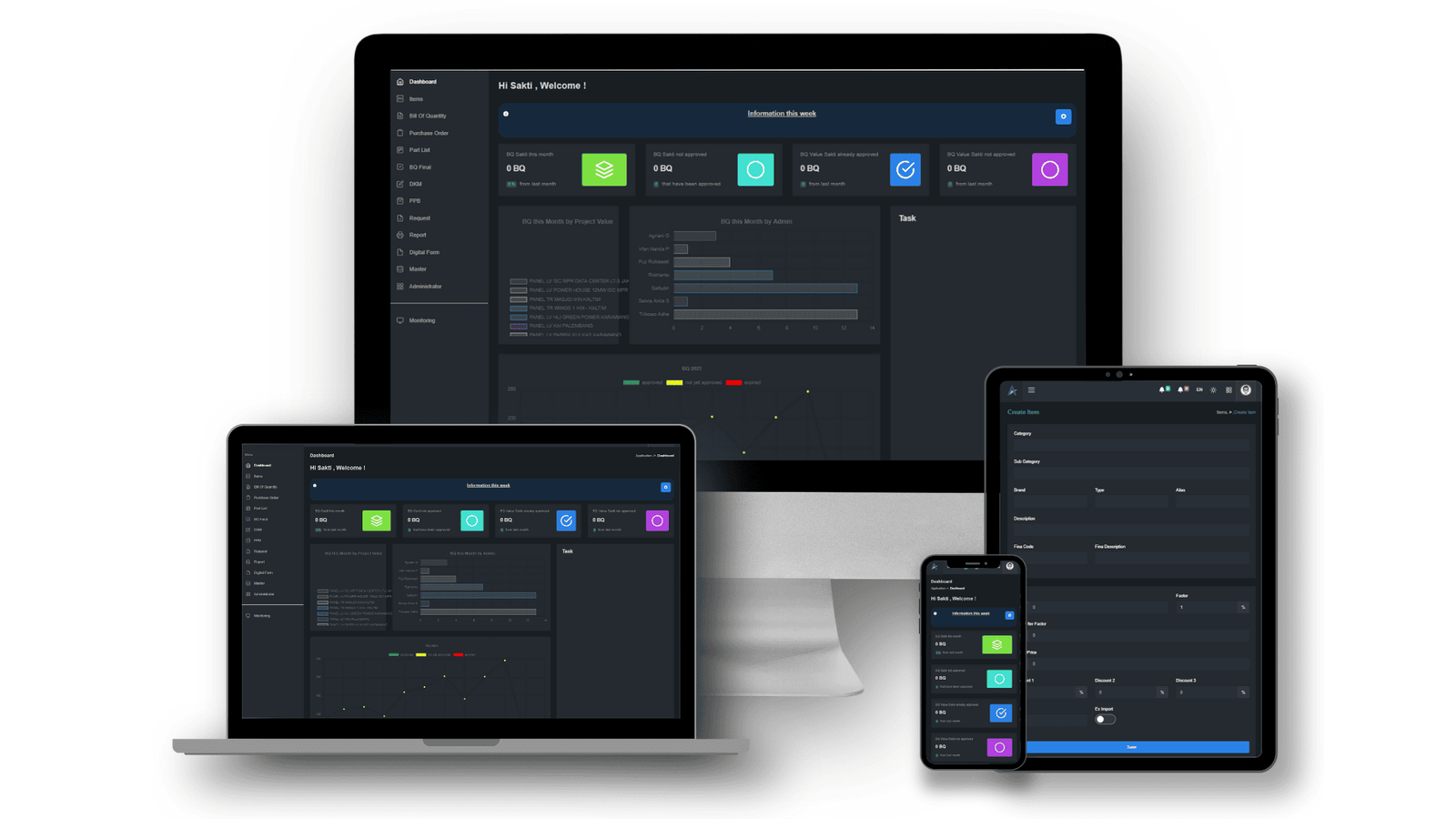 Alpha BOQ System - Manajemen BOQ dan Purchase Order